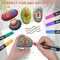 20 Colors Paint Pens Paint Markers, Oil-Based Waterproof Paint Marker Pen Set, Never Fade Quick Dry and Permanent, Works on Rocks Painting, Wood, Fabric, Plastic, Canvas, Glass, Mugs